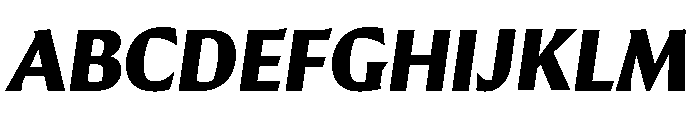 Conglomerate Bold Italic Font UPPERCASE