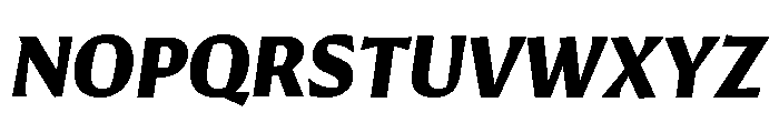 Conglomerate Bold Italic Font UPPERCASE