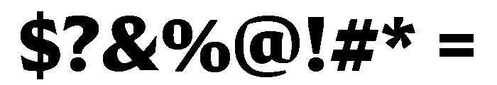 Conglomerate Bold Font OTHER CHARS