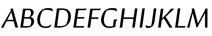 Conglomerate Book Italic Font UPPERCASE
