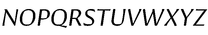 Conglomerate Book Italic Font UPPERCASE