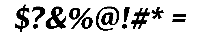 Conglomerate Demi Bold Italic Font OTHER CHARS
