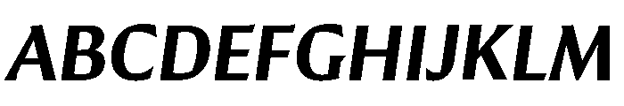 Conglomerate Demi Bold Italic Font UPPERCASE