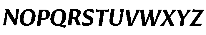 Conglomerate Demi Bold Italic Font UPPERCASE