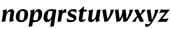 Conglomerate Demi Bold Italic Font LOWERCASE
