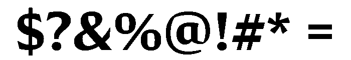 Conglomerate Demi Bold Font OTHER CHARS