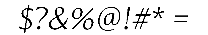 Conglomerate Italic Font OTHER CHARS