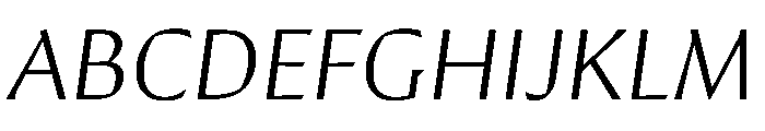 Conglomerate Italic Font UPPERCASE