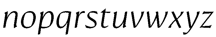 Conglomerate Italic Font LOWERCASE