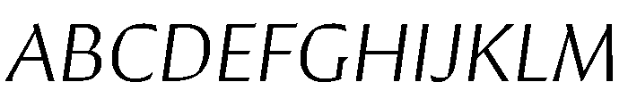 Conglomerate Light Italic Font UPPERCASE