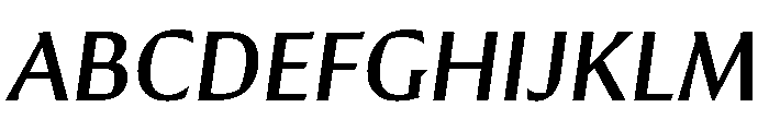 Conglomerate Medium Italic Font UPPERCASE