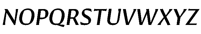 Conglomerate Medium Italic Font UPPERCASE