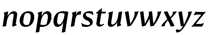 Conglomerate Medium Italic Font LOWERCASE