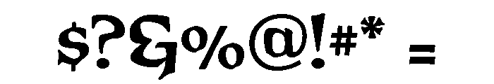 Connemara Old Style Bold Font OTHER CHARS