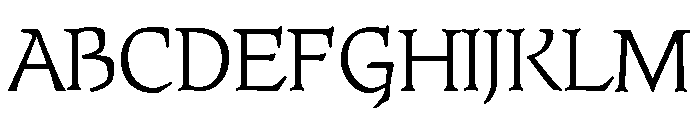 Connemara Old Style Light Font UPPERCASE