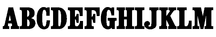 Consort Condensed Extra Bold Font UPPERCASE