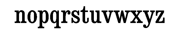Consort Condensed Medium Font LOWERCASE