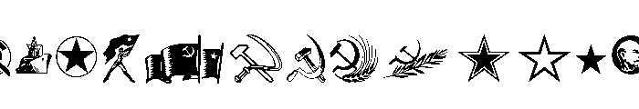 Constructivist Extras Font LOWERCASE