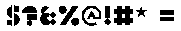 Constructivist Regular Font OTHER CHARS