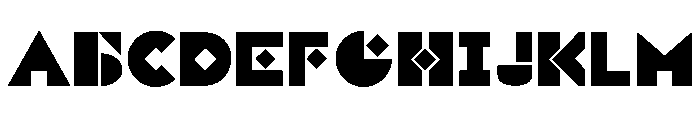Constructivist Regular Font UPPERCASE