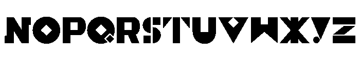 Constructivist Regular Font UPPERCASE