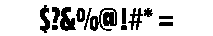 Contempora Sans Bold Condensed Font OTHER CHARS