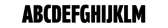 Contempora Sans Bold Condensed Font UPPERCASE