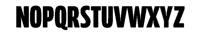 Contempora Sans Bold Condensed Font UPPERCASE