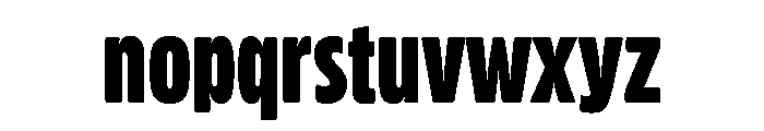 Contempora Sans Bold Condensed Font LOWERCASE