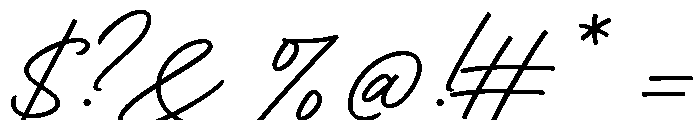 Contempora Script Bold Font OTHER CHARS