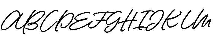 Contempora Script Bold Font UPPERCASE