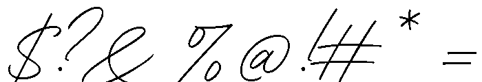 Contempora Script Regular Font OTHER CHARS