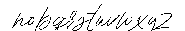 Contempora Script Regular Font LOWERCASE