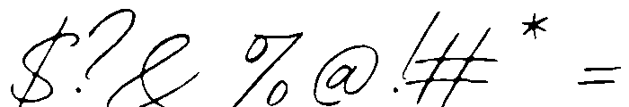 Contempora Script Rough One Font OTHER CHARS
