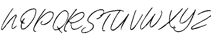 Contempora Script Rough One Font UPPERCASE