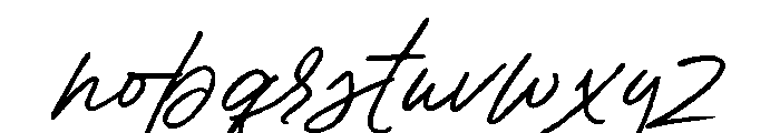Contempora Script Rough Two Font LOWERCASE