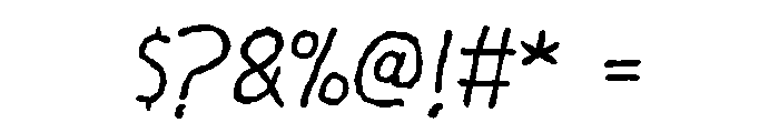 Conversa Regular Font OTHER CHARS