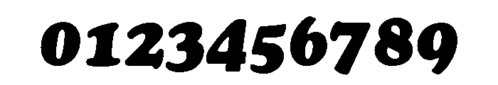 Cooper Black Regular Italic Font OTHER CHARS