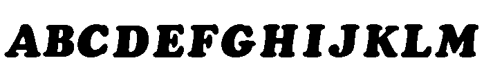 Cooper Black Regular Italic Font UPPERCASE