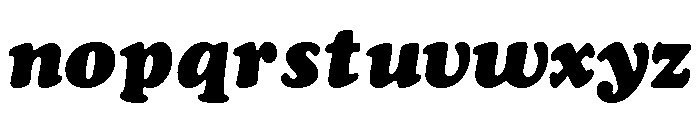 Cooper Black Regular Italic Font LOWERCASE