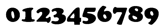 Cooper Black Regular Font OTHER CHARS