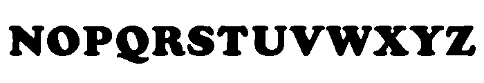 Cooper Black Regular Font UPPERCASE