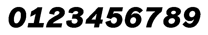 Coordinates Bold Italic Font OTHER CHARS