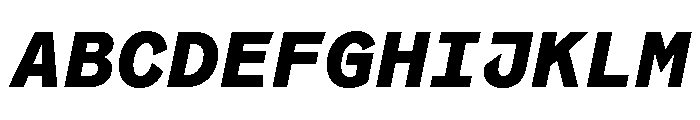 Coordinates Bold Italic Font UPPERCASE
