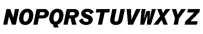 Coordinates Bold Italic Font UPPERCASE