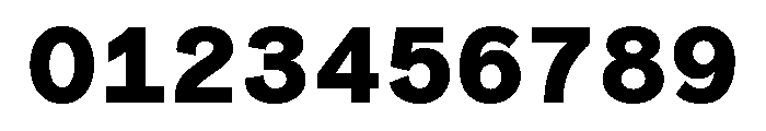 Coordinates Bold Font OTHER CHARS