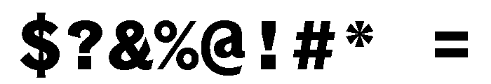 Coordinates Bold Font OTHER CHARS