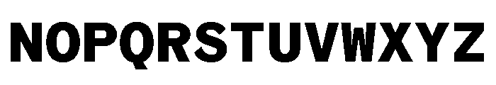 Coordinates Bold Font UPPERCASE