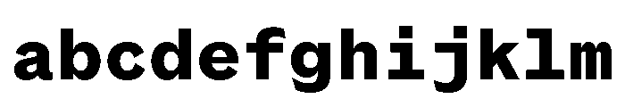 Coordinates Bold FONT