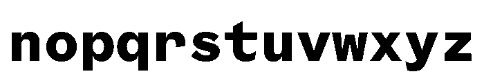 Coordinates Bold Font LOWERCASE